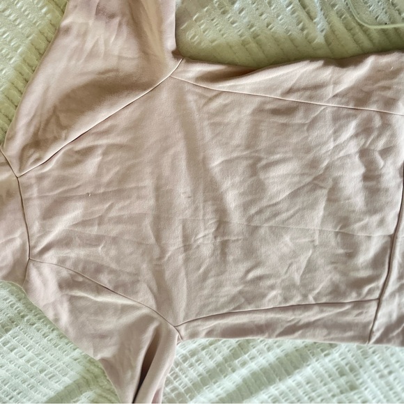 Fabletics Zaylee Funnel Mock Neck Long Sleeve Tunic Pullover Sweater Blush Pink - Picture 6 of 9